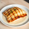 Gegrilde tilapia met zoethoutsaus