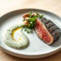 Gegrilde tonijn met rucola-aioli