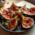 Gegrilde vijgen met honingdressing