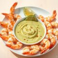 Gegrillde Garnalen met Limoen-Avocado Dip