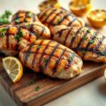 Gegrillde Kip met Knoflook, Dragon en Citroen