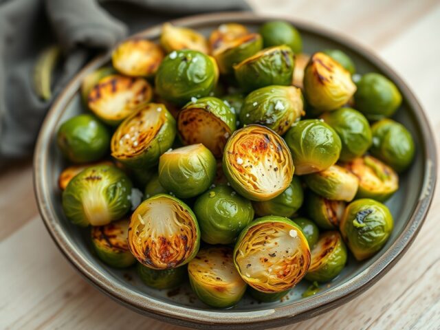 Gegrillde Spruitjes met Limoenzeste