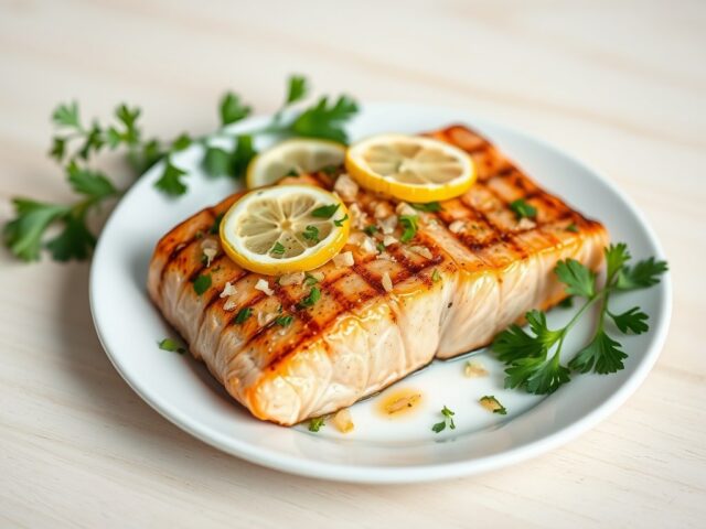Gegrilleerde moten zalm