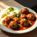 gehaktballetjes in pittige saus