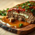 Gehaktbrood met kruidensaus
