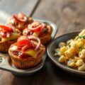 Gehaktmuffins met bloemkool uit de wok