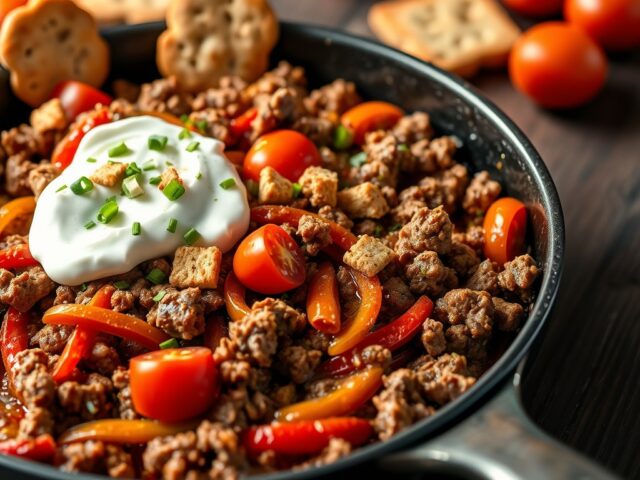 Gehaktschotel met Bastognekoeken