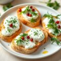 Geitenkaas met rucola-olie