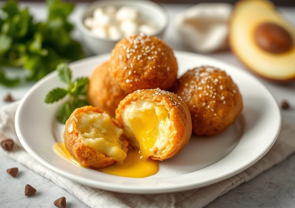 Geitenkaasbollen, AI-gegenereerde illustratie