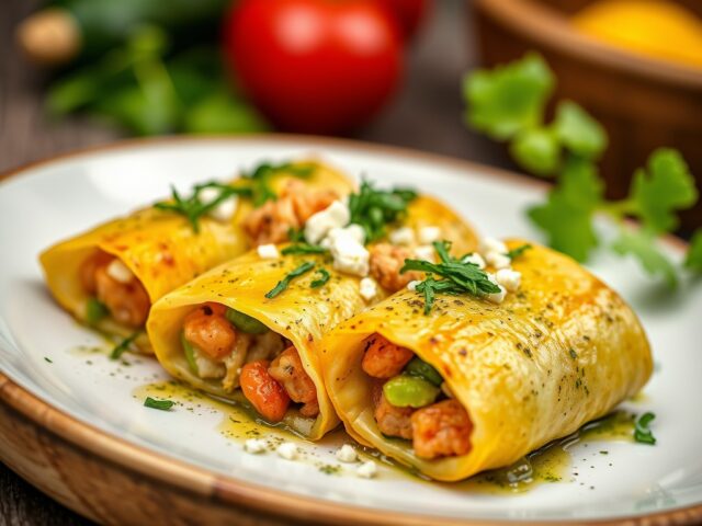 Geitenkaasrolletjes met rookvlees
