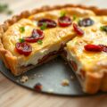 Geitenkaastaart met zongedroogde tomaten van jamie