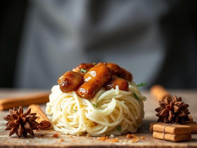 Gekarameliseerde vijgen met truffeldressing