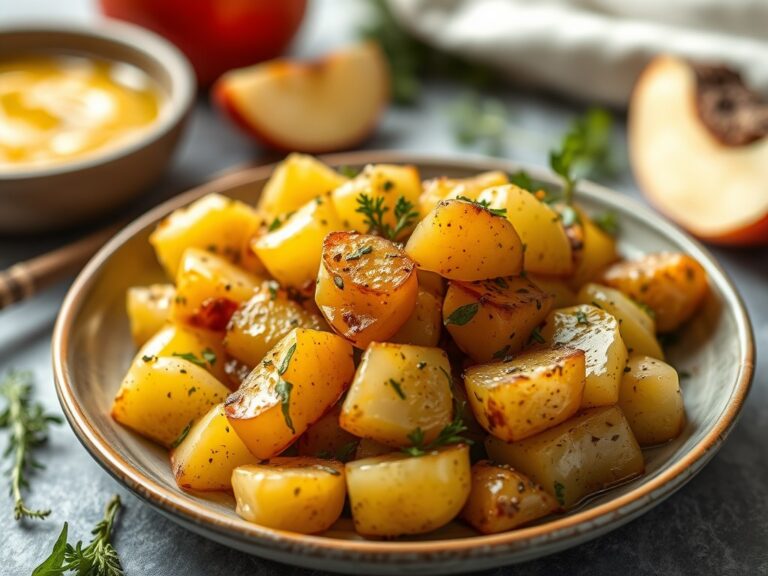 Gekruide aardappelen met oregano en olijfolie