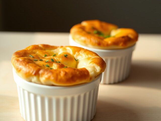 Gekruide zalmsoufflés