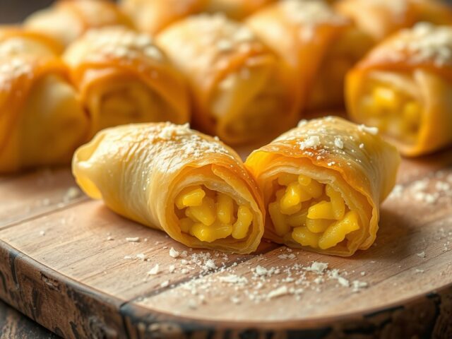 Gele risottorolletjes