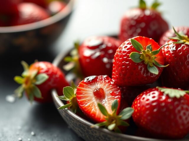 Gemarineerde aardbeien — AI-gegenereerde illustratie