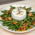 Gemarineerde geitenkaas en walnotensalade