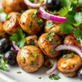 Gemarineerde Griekse Champignons