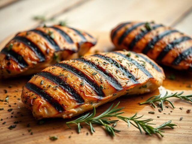 Gemarineerde kippenfilets met grillsmaak (BBQ)