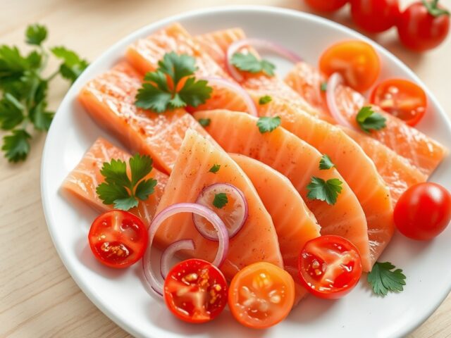 gemarineerde zalm