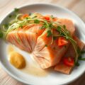 Gemarineerde zalm met preigroen