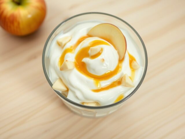 Gemberyoghurt met appel