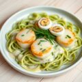 Gepocheerde coquilles in champagne