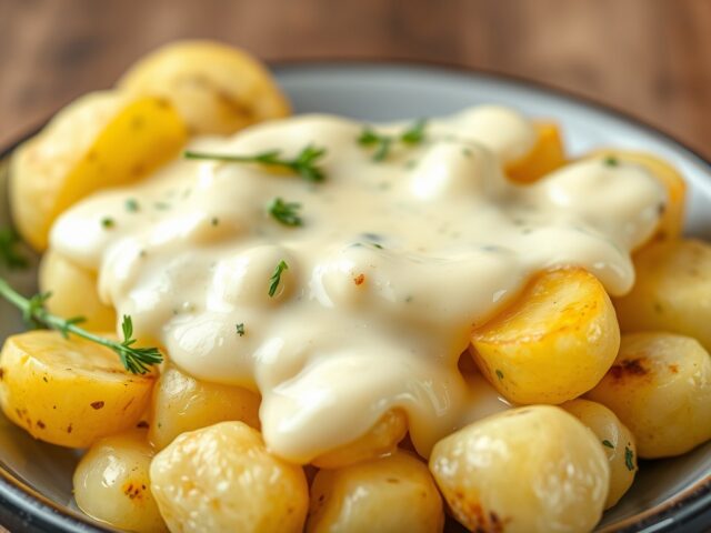 Gepofte aardappelen — AI-gegenereerde illustratie