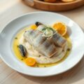 Gerookte sliptong met truffelaardappel en gerookte