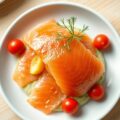 Gerookte zalm met avocadomousse