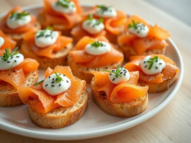 Gerookte Zalm op Toast (op een iets andere wijze)