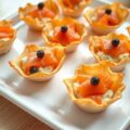 Gerookte zalmpasteitjes