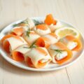 Gerookte zalmrolletjes