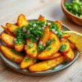 Geroosterde aardappelen met koriandersalsa