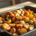 Geroosterde aardappeltjes uit de oven