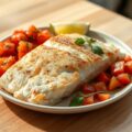 Geroosterde kabeljauw met tomatensalsa