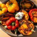 Geroosterde paprika en aubergine