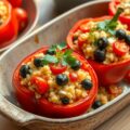 Geroosterde Paprika met Couscous en Kaas