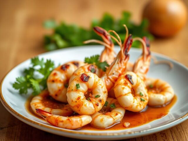 Geroosterde scampi