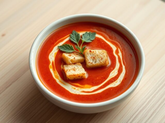 Geroosterde tomatensoep