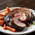 Gesauteerde eendenborst met kaneel- vanillesaus