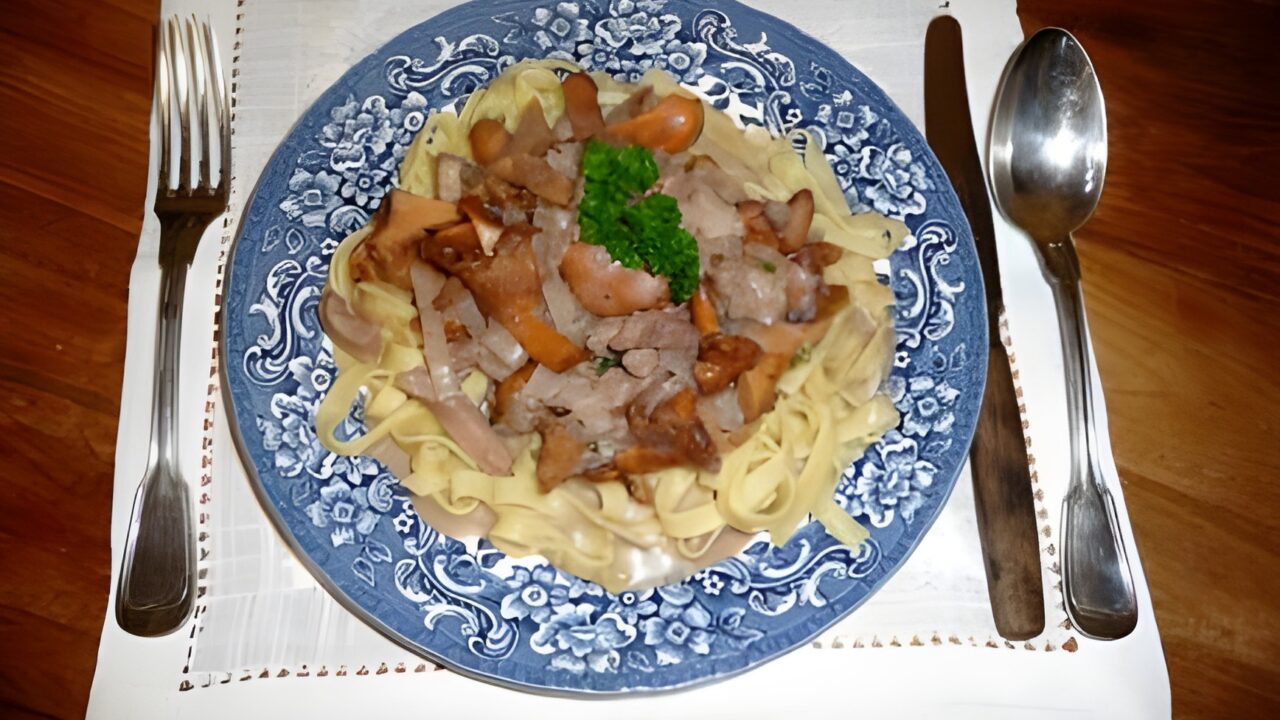 Geschnetzeltes met cantharellen