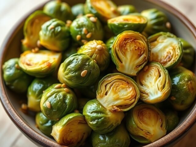 Gesmoorde spruitjes met mosterd