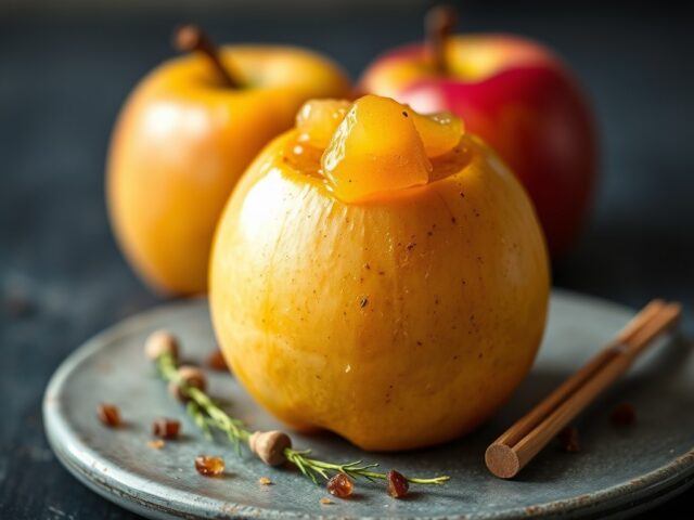 Gestoofde appels — AI-gegenereerde illustratie