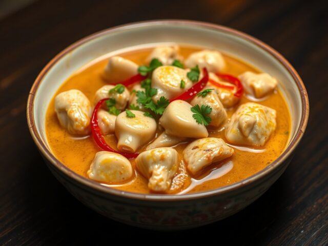 Gestoofde krachtige knoflookkip, spicy!!!