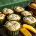 Gestoomde bananen muffins