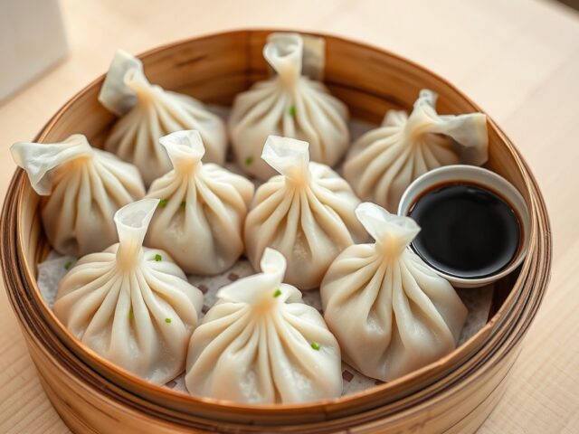 Gestoomde dim sum