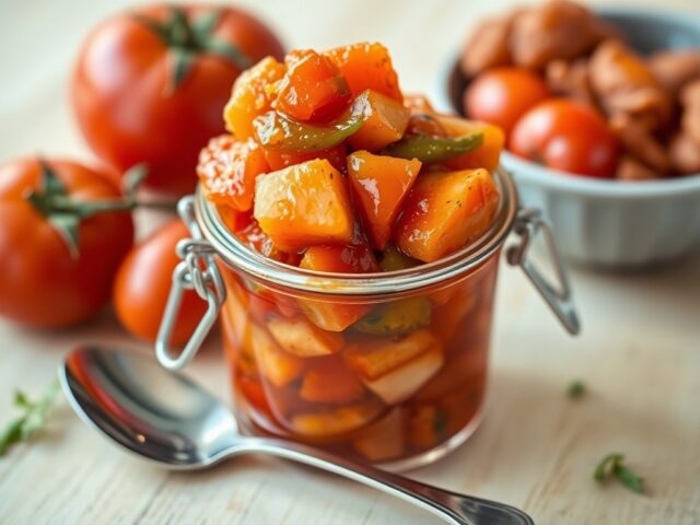 Geurige tomatenrelish
