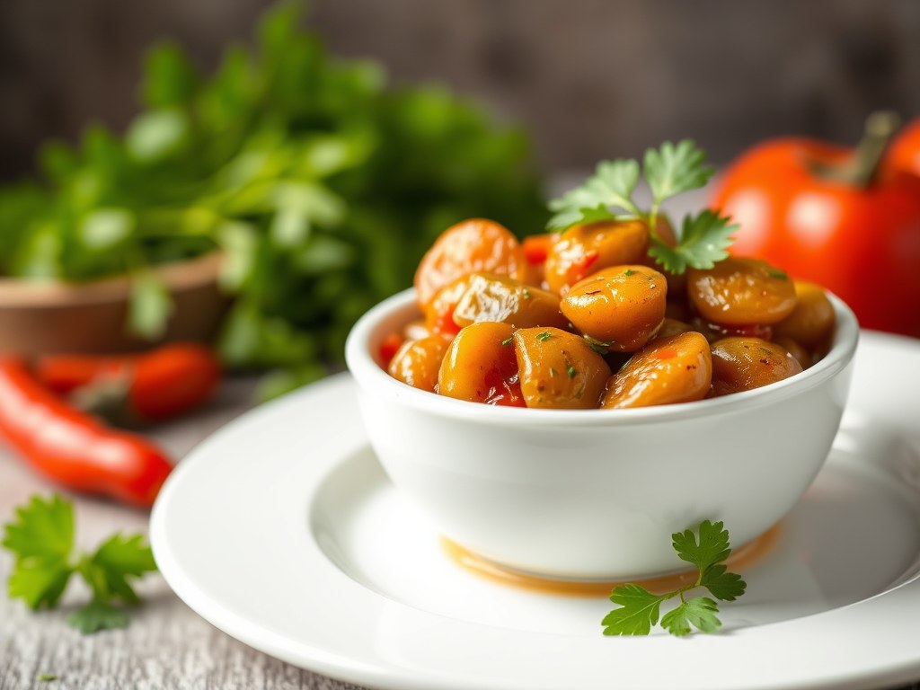 Gevolgeltesaus uit Venetie (salsa peverada alla veneziana), AI-gegenereerde illustratie