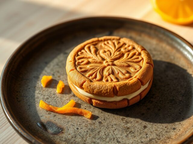 Gevuld speculaas koekje